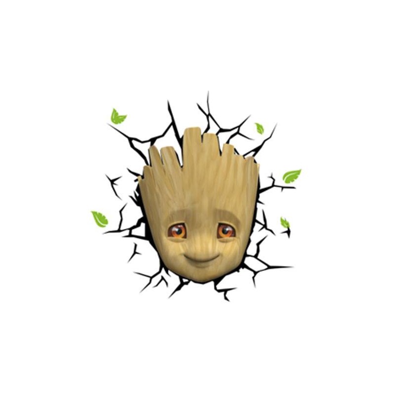 Marvel lampe 3D LED Baby Groot Face 3D | 0816733840901