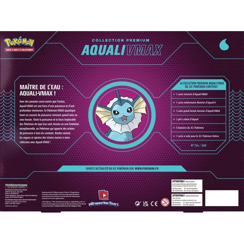 Pokémon
Product: Vmax Aquali FR
Publisher: Pokémon Company International
English Version