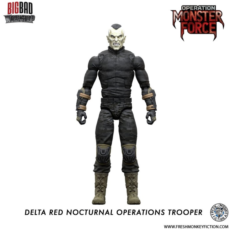 Operation: Monster Force figurine 1/12 Delta Red Nocturnal Operations Trooper 15 cm | 0658580014834