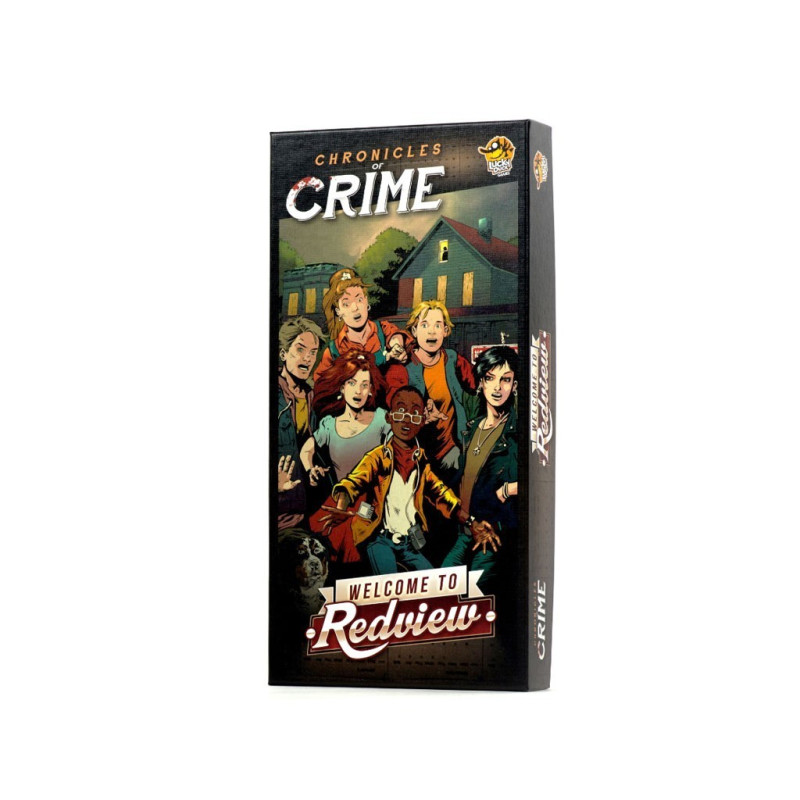 jeu : Chronicles of Crime - ext. Welcome to Redview éditeur : Lucky Duck Games version française