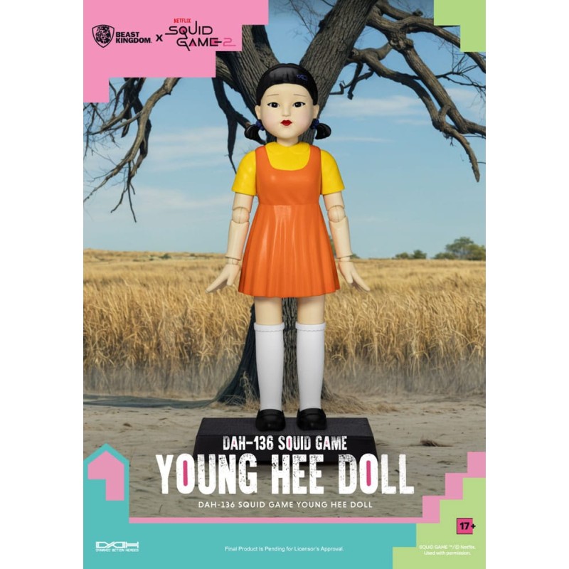 Squid Game figurine avec sonore Young Hee Doll 30 cm   