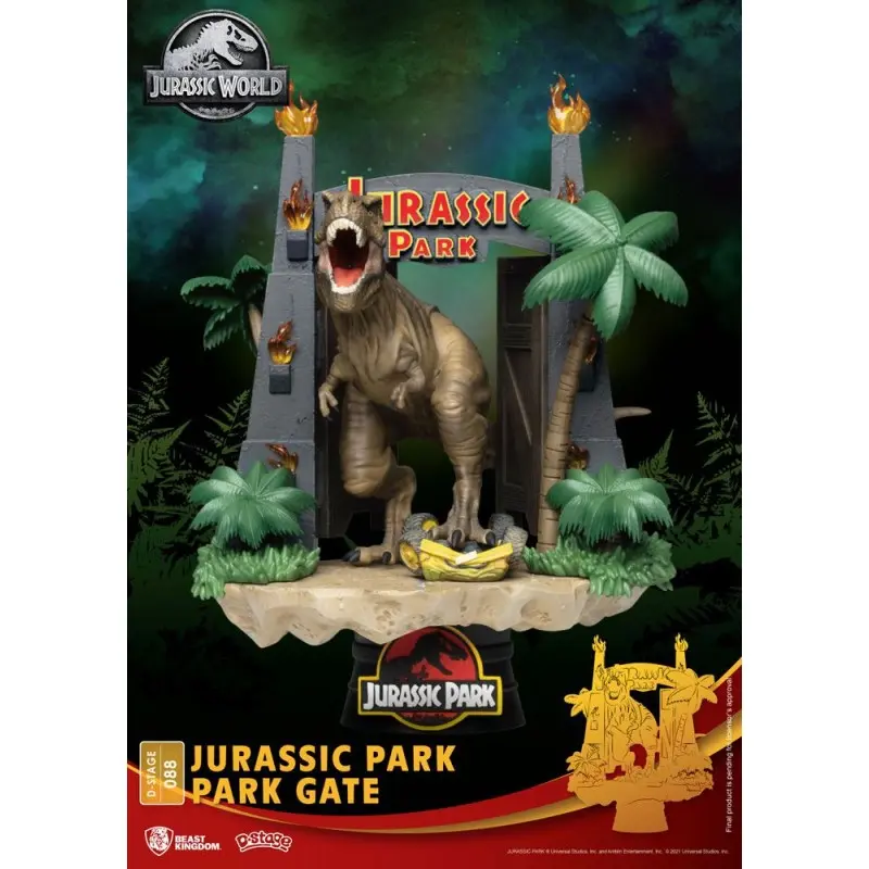 Jurassic Park diorama PVC D-Stage Park Gate 15 cm reproduction | 4711061148117