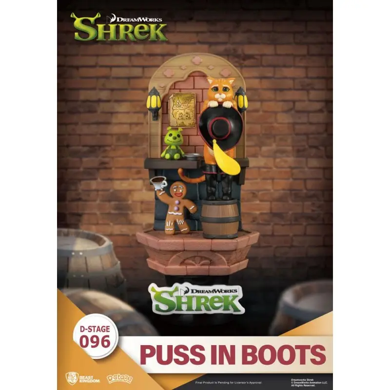 Shrek diorama PVC D-Stage Puss In Boots 15 cm | 4711203444428