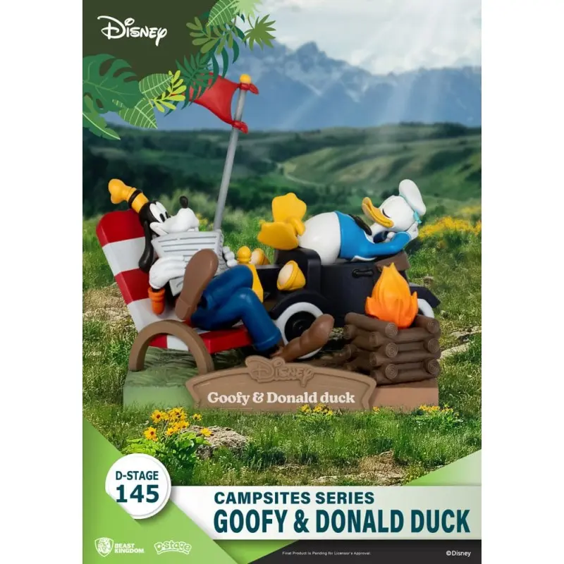 Disney diorama PVC D-Stage Campsite Series Goofy & Donald Duck 10 cm | 4711385240375