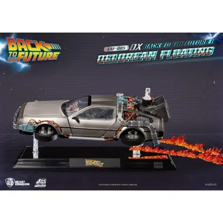 Back to the Future Statuette Egg Attack Floating Back to the Future II DeLorean Deluxe Version heo EU Exclusive 20 cm | 4711385243116