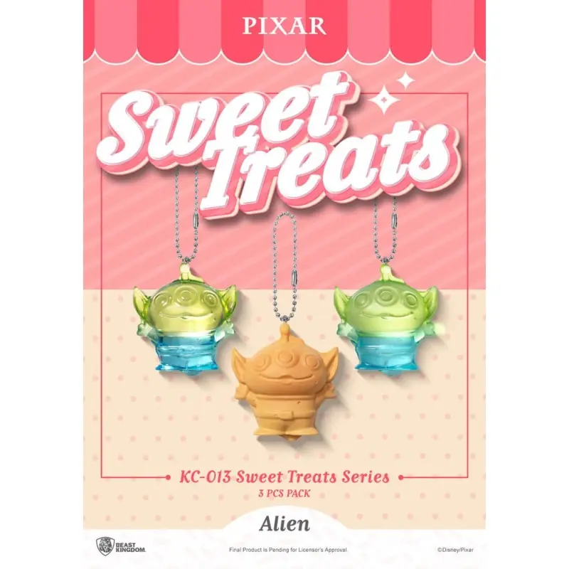 Pixar pack 3 porte-clés Sweet Treats Series 4 cm  | 4711385250596