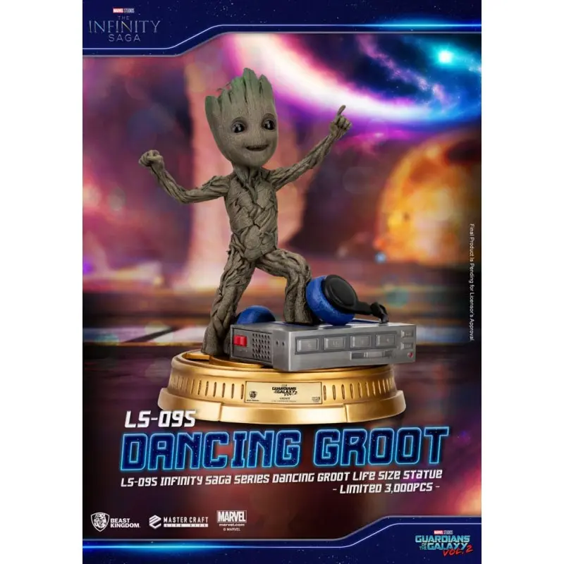 Les Gardiens de la Galaxie 2 statuette 1/1 Dancing Groot heo EU Exclusive 32 cm | 4711385242737