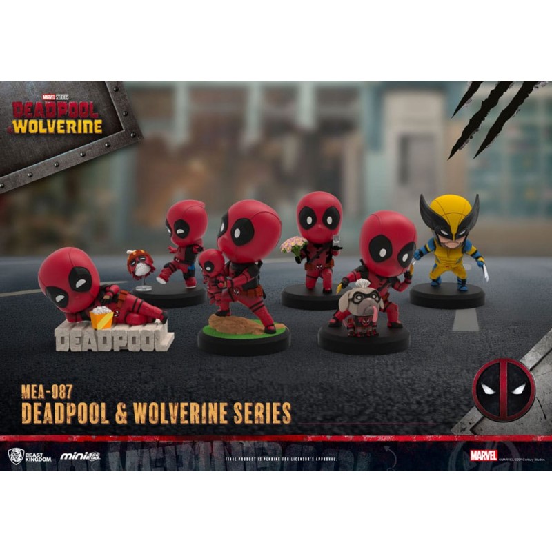Deadpool 3 figurines Deadpool & Wolverine Series Mini Egg Attack Set 8 cm  