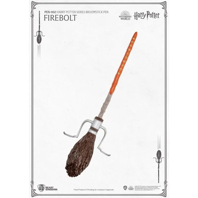Harry Potter stylo à bille balai volant Firebolt 29 cm | 4711385240108