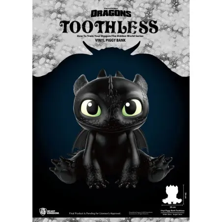 Dragons tirelire Piggy Vinyl Toothless 30 cm | 4711203446774