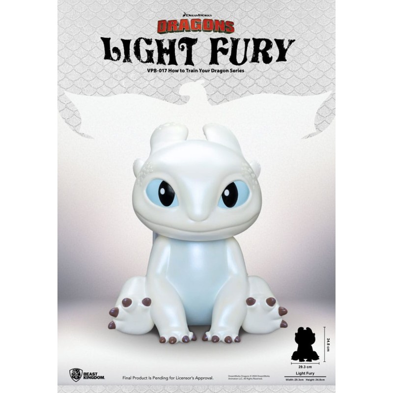 Dragons tirelire Funktional Figure Light Fury 35 cm   | 4711385242348