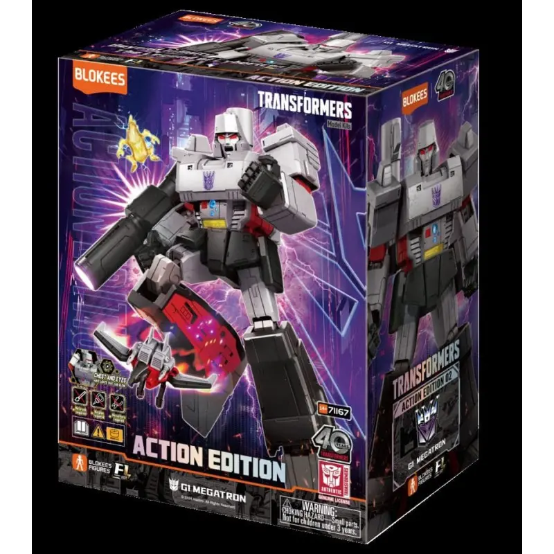 Transformers figurine Plastic Model Kit Blokees Action Edition 02 G1 Megatron | 0858050008817