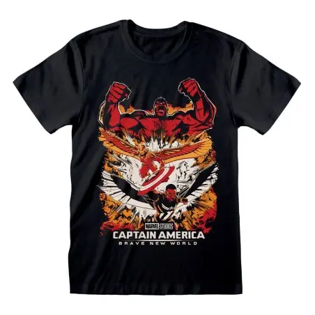 Captain America Brave New World T-Shirt Montage (L) | 5056811531252