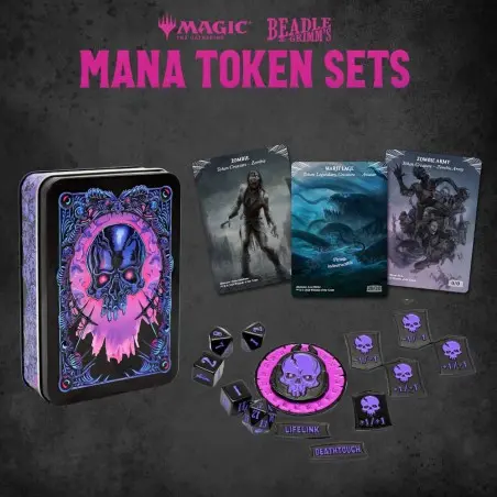 Magic the Gathering Dice and Token Pack Black Mana | 0850060996009