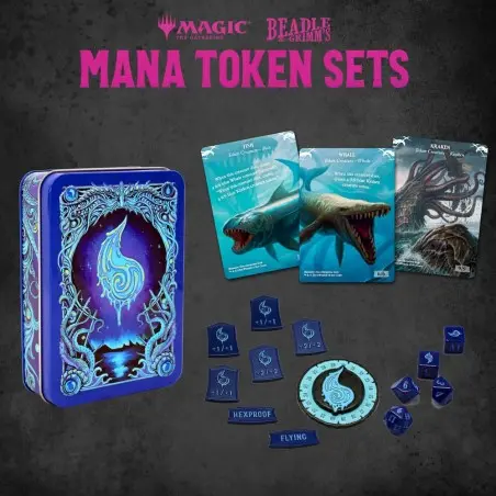 Magic the Gathering Dice and Token Pack Blue Mana | 0850060996016