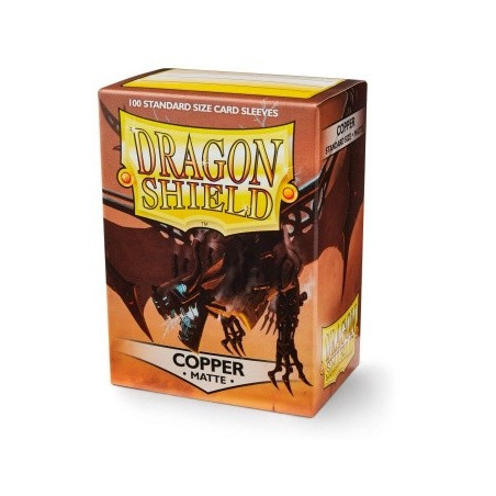 Dragon Shield Standard Matte Sleeves - Copper 'Draco Primus' (100 Sleeves)