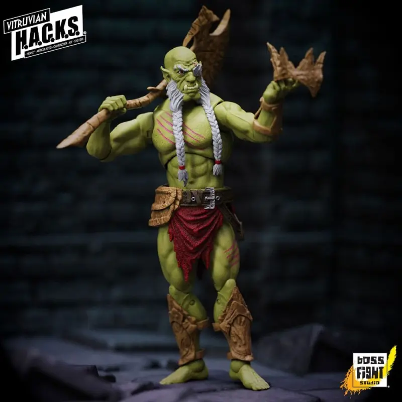 Vitruvian H.A.C.K.S. figurine Mighty Orc Sovran Bur'Zagi | 0814800024674