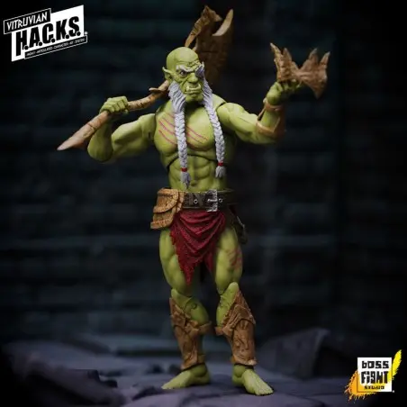 Vitruvian H.A.C.K.S. figurine Mighty Orc Sovran Bur'Zagi | 0814800024674