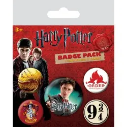 Harry Potter pack 5 badges Gryffindor