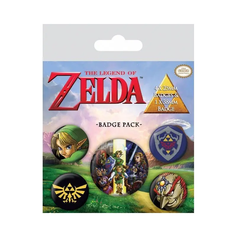 The Legend of Zelda pack 5 badges Link | 5050293805306
