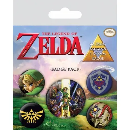 The Legend of Zelda pack 5 badges Link | 5050293805306
