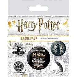 Harry Potter pack 5 badges Symboles