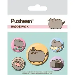 Pusheen pack 5 badges Fancy