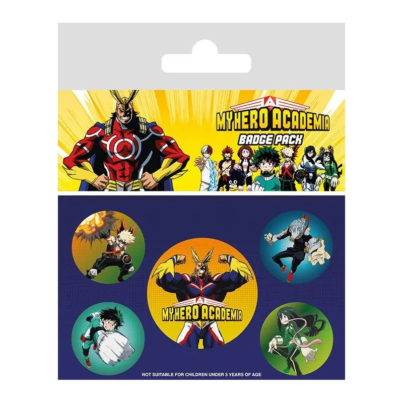 My Hero Academia pack 5 badges Characters | 5050293806495
