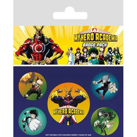 My Hero Academia pack 5 badges Characters | 5050293806495