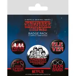 Stranger Things pack 5 badges Characters | 5050293806563