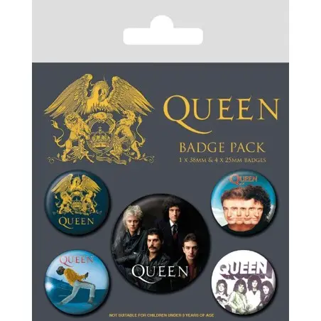 Queen pack 5 badges Classic | 5050293806716