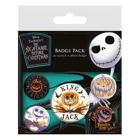 Nightmare before Christmas pack 5 badges Colourful Shadows | 5050293807829