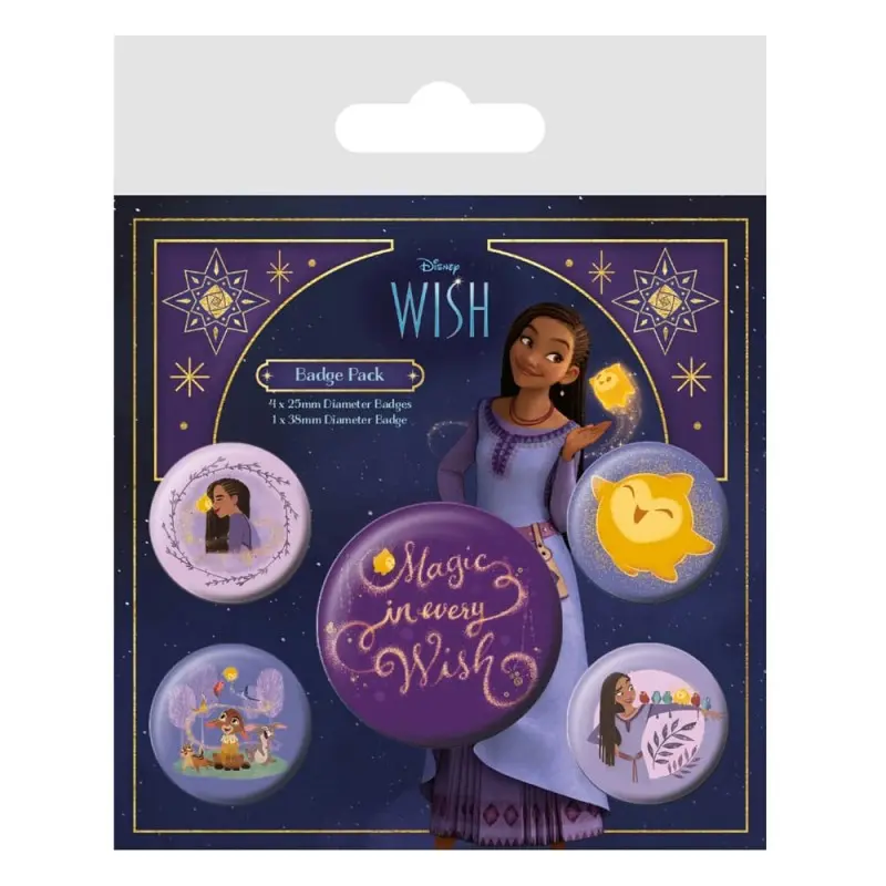 Wish pack 5 badges Magic In Every Wish | 5050293808130