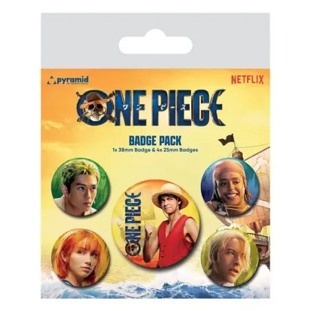 One Piece pack 5 badges The Straw Hats | 5050293808277