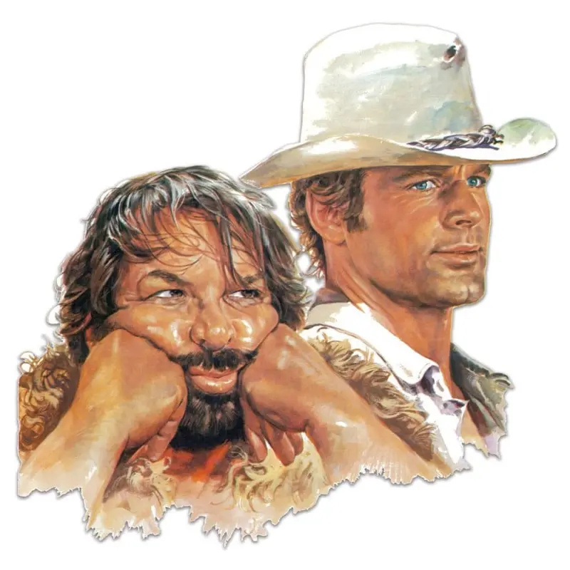 Bud Spencer & Terence Hill panneau métal 3D Bud & Terence 45 x 45 cm | 4250778143850
