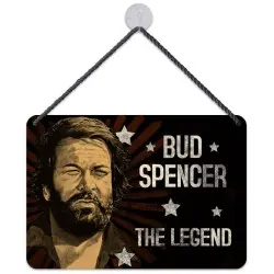 Bud Spencer panneau métal The Legend 16,5 x 11,5 cm | 4250778167559