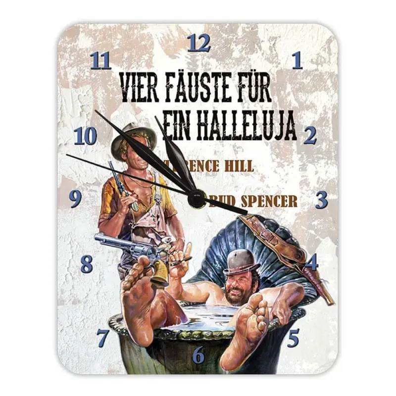 Bud Spencer & Terence Hill horloge murale Vier Fäuste für ein Halleluja | 4250778193268