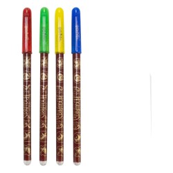 Harry Potter pack 4 stylos à gel Colourful Crest 
