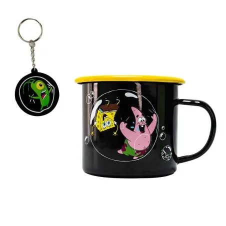 Bob l'éponge mug et porte-clés | 5056563714279