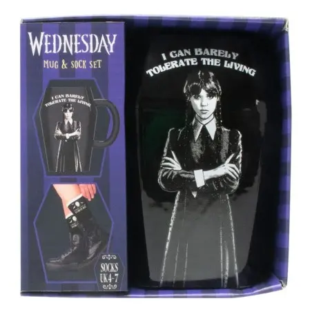 Wednesday mug et chaussettes Set  | 5056563718093