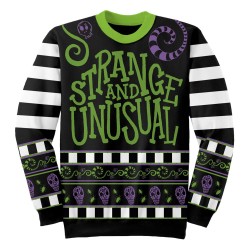 Beetlejuice Sweatshirt Jumper Strange & Unusual (L)