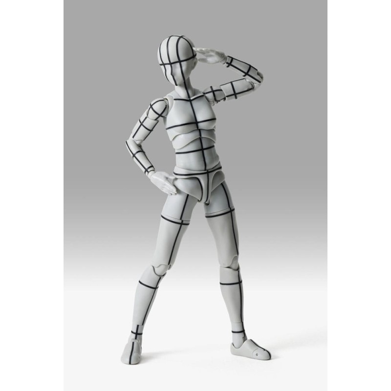 Figurine S.H.Figuarts Body-Chan Sports Edition Wire Frame (Gray Color Ver.) 15 cm  | 4573102673084