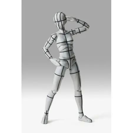 Figurine S.H.Figuarts Body-Chan Sports Edition Wire Frame (Gray Color Ver.) 15 cm  | 4573102673084