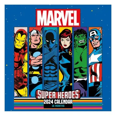 Marvel calendrier 2024 Super Heroes | 9781804230428