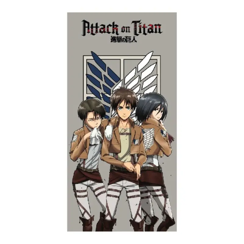 Attack on Titan serviette de bain Group 70 x 140 cm | 8445484396829