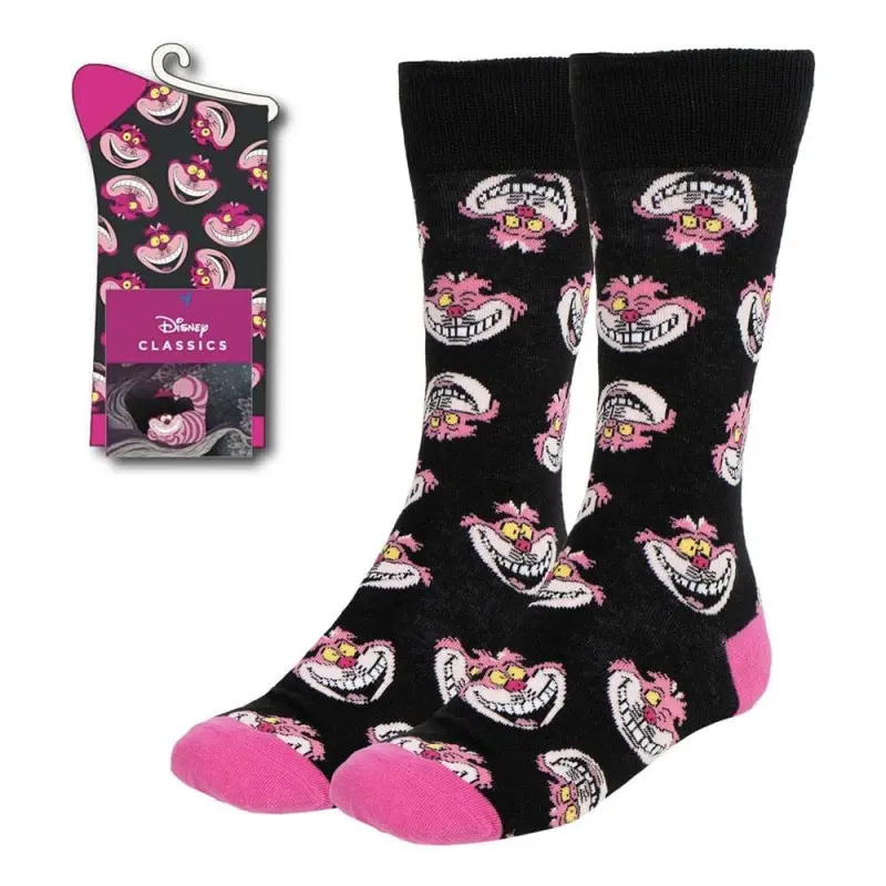 Disney chaussettes Alice au Pays des Merveilles Chat du Cheshire Faces 36-43  | 8445484435979