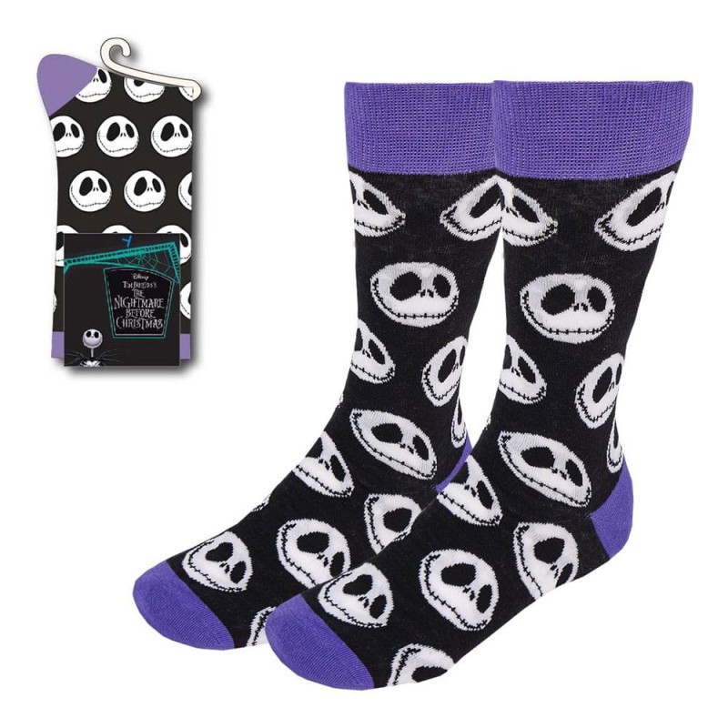 L´etrange Noël de Mr. Jack chaussettes Jack´s Face Purple 38-45  | 8445484435993