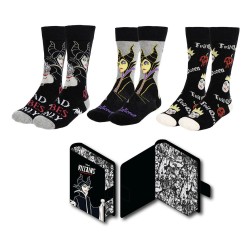 Disney Villains pack 3 paires de chaussettes 36-43   