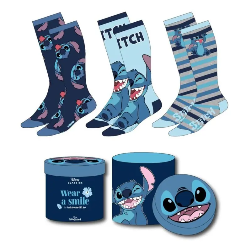 Lilo & Stitch pack 3 paires de chaussettes Crazy Stitch 36-43 | 8445484456837