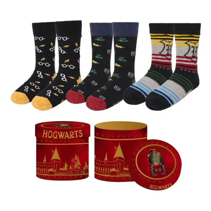 Harry Potter pack 3 paires de chaussettes Poudlard 38-45 | 8445484458497